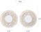 Hanging Wall Mirror with Macramé Fringe – Set of 2 Small Round Boho Antique-Style Mirrors, Decorative Wall Accent for Apartment, Living Room, Bedroom, or Nursery, Perfect Gift Idea
